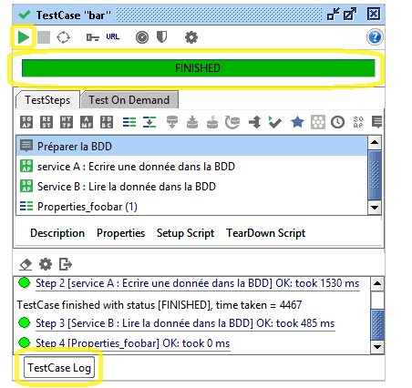 Test Case log